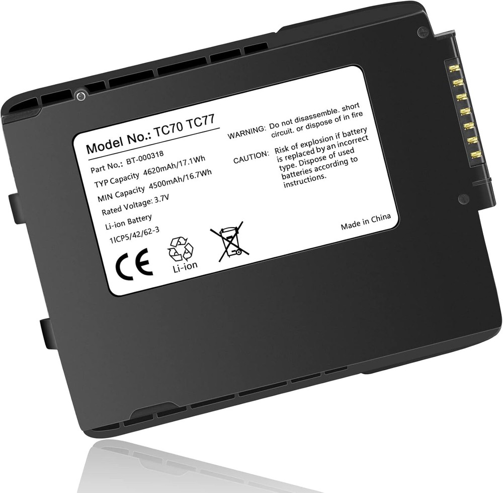 1/5/10/15 Pack Battery for Zebra TC70/TC75/TC77 BT-000318-01 BTRY-TC7X-46MAH-01