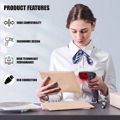 Datalogic QuickScan QD2590-BKK1S Handheld 1D 2D Area Imager Bar Code Scanner