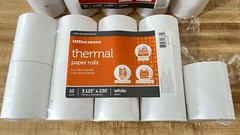 (19) 3-1/8″ x 230′ Thermal Receipt Paper Rolls for POS Printers Cash Register