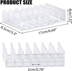 2 Pack Acrylic Money Organizer Cash Trays,7 Section Dividers Money Organizer,…