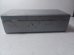 Vintage Metal Cash Lock Box Combination Lock Bank Deposit Box 1970s