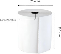(20 Rolls) 3 1/8 x 200ft’ Thermal Paper Rolls BPA-Free 80mm Thermal Receipt P…