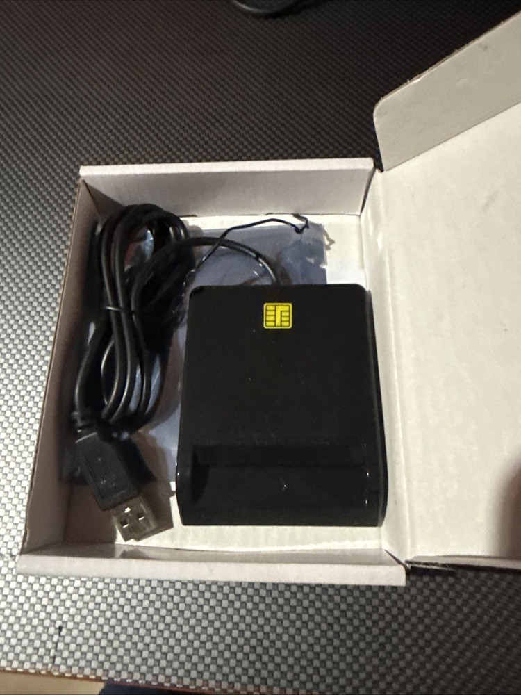 USB Smart Card Reader IC Chip ATM Credit Debit PCI Compliant DNIE CAC ID SIM POS