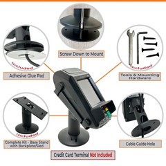 Point of Sale Swivel Stand for Dejavoo Z8 & Z11 Credit Card Machine Terminal