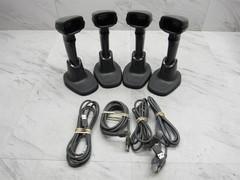 4 LOT Symbol DS4308 Wired Barcode Scanner w/ Stand & USB Cable