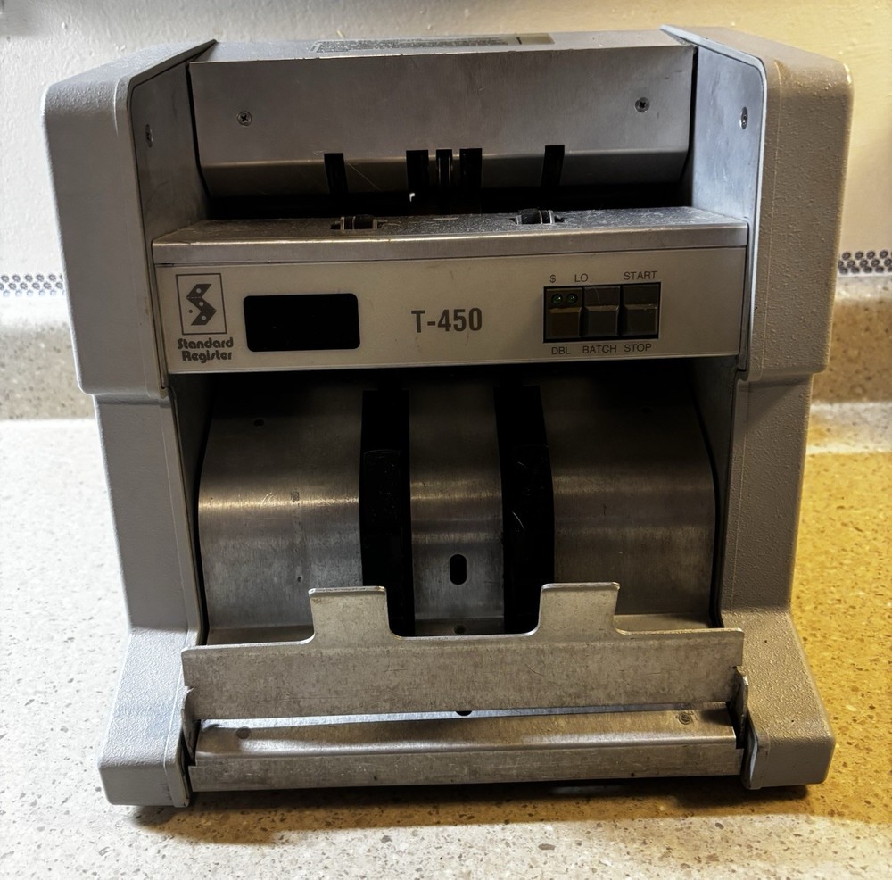 standard register T-450 Currency Dollar Bill Money Counter Machine – Tested