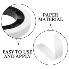 White Paper Money Bands for Cash Easy to Use Bill Wrappers for Bank and Business