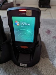Lot of 15 Janam XM66 Mobile Computer Barcode Scanner XM66W w/ Charger & Lanyards