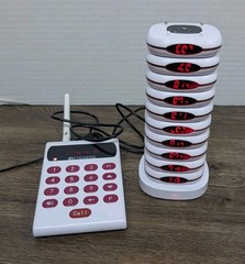 Retekess TD161 Wireless Paging Querying System 10 Buzzers Food Truck Clinics Bar