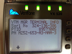 Verifone VX520 Credit Card Terminal – Fully Functional – No Power Supply