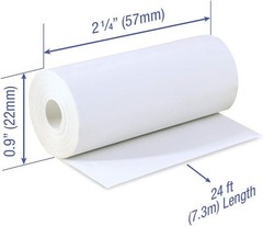 High-Quality 2-1/4 x 24 ft CORELESS Thermal Paper Rolls – Fits Poynt & PIDION