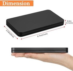4 Pack Metal Rectangular Cash Box with Lid, Money Holder for Coins, Jewelry & St