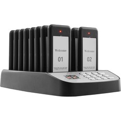Uimoso Restaurant Wireless Paging System with 16 Guest Call Coasters