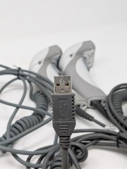 Code CR1411_02 Barcode Scanner Grey & Black Corded USB Handheld with Power Cable