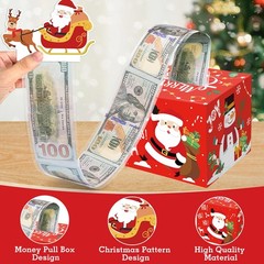 DIY Christmas Surprise Money Box Holder Cash Gift Pull Transparent Bags 30 PCS