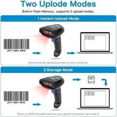 Wireless Bluetooth Barcode Scanner NT-1228BC with CCD Reader for Smart Devices