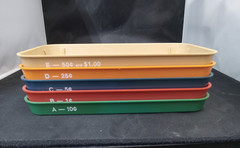 Vintage Kwik Sort Jr MMF Industries Coin Sorter Money Organizer Trays with Case