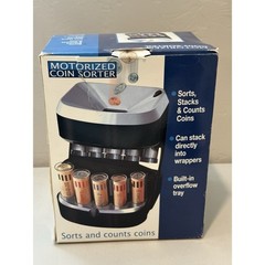 Magnif Motorized Electric Coin Sorter Automatic Sort Battery Powered