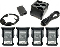 Zebra 4 Slot Battery Charger & 4 Battery MC9300 MC930B MC930P SAC-MC93-4SCHG-01