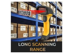 Adesso Bluetooth & 2.4Ghz Wireless Waterproof 2D Barcode Scanner Nuscan5200