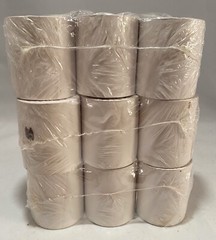 3 Thermal Electronic Calculator Rolls 2 1/4in. x 85ft White Pack 9 Rolls Total