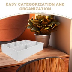 Cash Box with Dividers 6-Grid Money Organizer Tray for Desk Drawer 13.97X10.0…