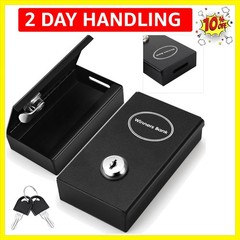 1 Pack Metal Box for Gamblers Pocket Sized Winner Bank Casino Cash Box with 2…