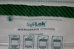 Safelok Security Tamper Evident Currency Deposit Bags 20” x 14” serial numbered