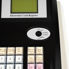 Square POS Terminal Cash Register Complete W/ Printer, And Cash Drawer, 48 Keys