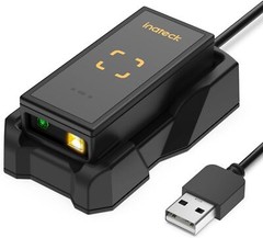 Inateck Mini 1D 2D QR Barcode Scanner Bluetooth Laser Wireless 2.4GHz W/ APP SDK