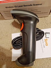 2PCS Tera Barcode Scanner Wireless 1D Versatile 2in1 2.4Ghz Wireless + USB 2.0