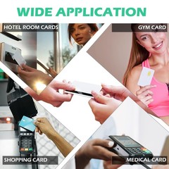 10 Pack SLE4442 Chip Blank Credit Cards with 2 Track Magnetic 10pack, white