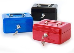Compact Double Layer Cash Box with Key Lock – Versatile Money Organizer (5.9″)