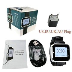 Restaurant Wireless Call System for Fast Food Cafe 15 Waterproof Table Buttons