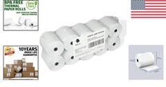 Shrink-Wrapped 10 Rolls BPA Free 3 1/8″ x 230′ Thermal Paper – Crisp Output
