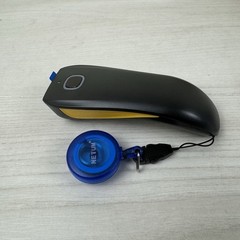 NETUM 2D Wireless Barcode Scanner Bluetooth USB 2.4G Yellow for POS Inventory