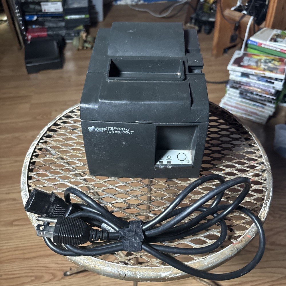 Star TSP100 Future PRINT POS Printer Thermal Printer Power On Not Fully Tested