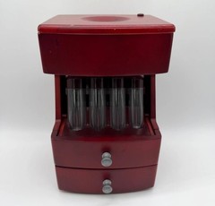 MAGNIF Deluxe Coin Sorter Wood CLASSIC CHERRY Box Lid Tubes Drawers