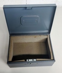 Vintage Steelmaster Art Steel Co. lock box NO KEY foam lining industrial metal