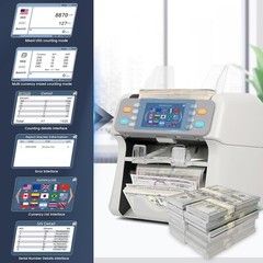 RIBAO MC-165 Two-Pocket Mixed Denomination Money Counter Machine,Bill Counter