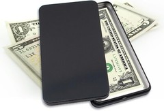2 PCS Black Metal Cash Box Money Box for Cash Single Row Currency Tray Money NEW
