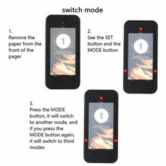 Restaurant Pager Calling Button Keypad+16 Receiver Wireless Paging Queue System