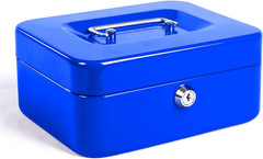 Locking Small Steel Cash Box without Money Tray,Lock Box,Black Small