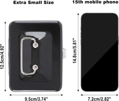 Chic Mini Cash Box for Kids: Secure Key Lock and Organized Coin Tray – Black
