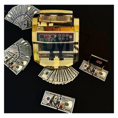 Upromax Gold Money Counter Machine – UV/MG/IR Fake Money Detector & Cash Box …