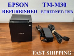 Epson TM-M30 POS Point of Sale Thermal Printer Ethernet USB w/ Power Supply