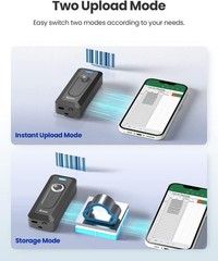 2D Bluetooth Barcode Scanner Wireless with Clip, 2000mAh Battery with Level I…