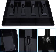 Cash Register Drawer Insert Tray, Cash Money Tray 4 Bill 3 Coin Currency Comp…