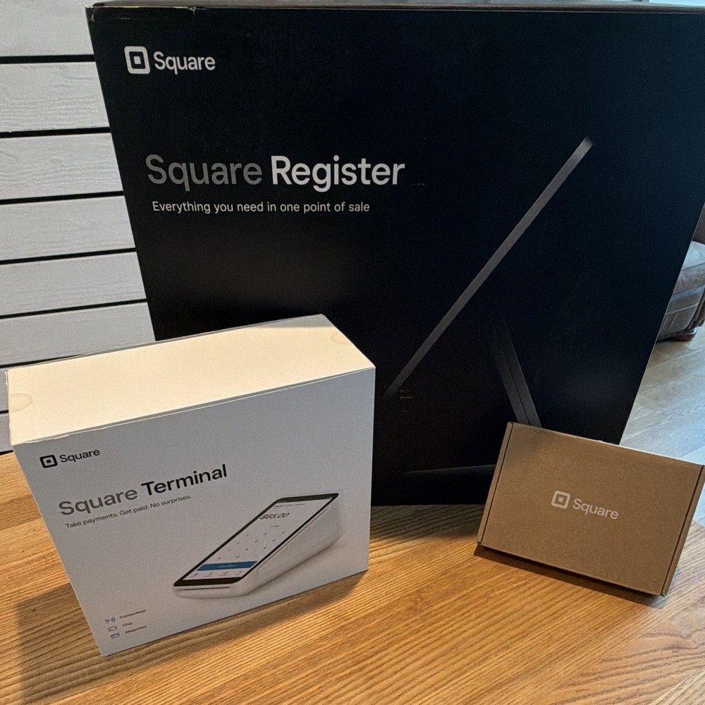 Square Register Retail POS System w/Terminal & Reader BRAND NEW SEALED 2nd Gen