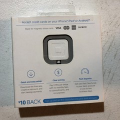 Square A-PKG-0206-01 Credit Debit Card Reader – White for Phone Use